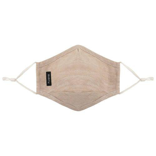 PureMe Reusable / Adjustable Mask Linen 2 pcs N95 filters inside the package Beige