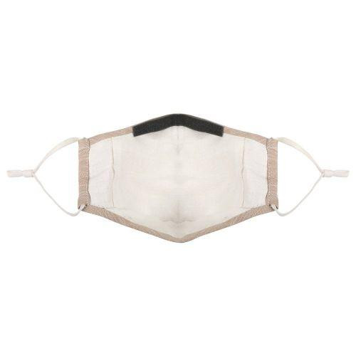 PureMe Reusable / Adjustable Mask Linen 2 pcs N95 filters inside the package Beige