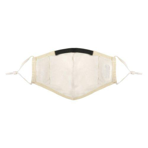 PureMe Reusable / Adjustable Mask Linen 2 pcs N95 filters inside the package Cream