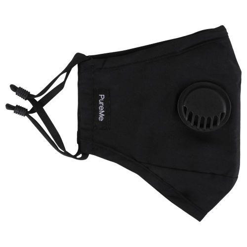PureMe Reusable / Adjustable Mask Cotton 2 pcs N95 filters inside the package Black