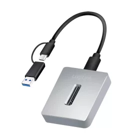   Logilink USB 3.2 Gen2 dokkolóállomás, 10 Gbit/s, 1 port, M.2 NVMe (PCIe), alumínium