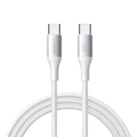   Joyroom Type-C - Type-C Flash Series Cable A28, 60W, 480mb/s, 2m, White (S-A28_CCW2)