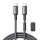 Joyroom Type-C - Type-C Unlimited Series Cable A50, 60W, 480mb/s, 1.2m with Magnetic Orgaznizer, Gray (S-A50_CC)