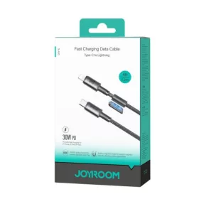   Joyroom Type-C - Lightning Unlimited Series Cable A50, 60W, 480mb/s, 1.2m with Magnetic Orgaznizer, Gray (S-A50_CL)