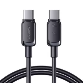   Joyroom Type-C - Type-C Cable Multi-Color Series Cable A14, 60W, 480mb/s, 1.2m, Black (S-CC100A141B)