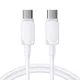 Joyroom Type-C - Type-C Cable Multi-Color Series Cable A14, 60W, 480mb/s, 1.2m, White (S-CC100A141W)