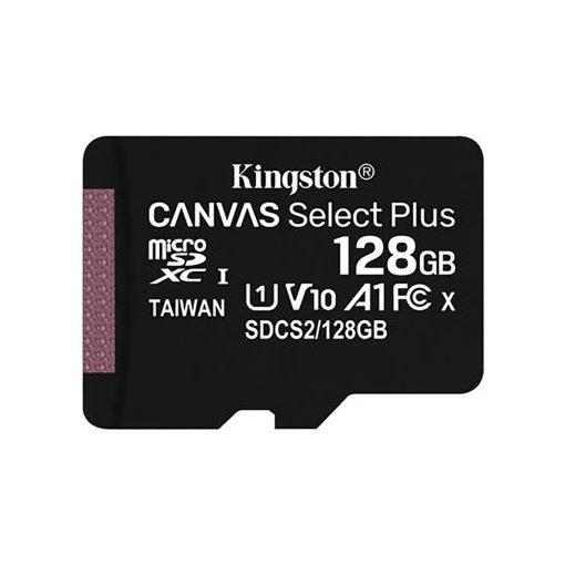 Kingston 128GB Canvas Select Plus microSDXC 100R A1 C10 w/o ADP (SDCS2/128GBSP)