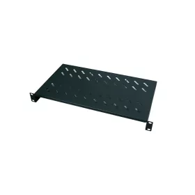   Logilink 19"-os konzolos polc, elöl csavaros rögzítés, 300 mm mély, fekete