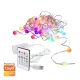 LogiLink Wi-Fi intelligens RGB fényfüzér távirányítóval, Tuya kompatibilis, 3 m (SH0131)