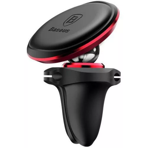 Baseus Car Mount Magnetic Car Air vent Phone Holder, Red/ Black (SUGX020009)