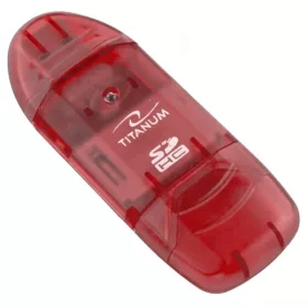 TITNAUM TA101R SDHC USB 2.0 KÁRTYAOLVASÓ PIROS
