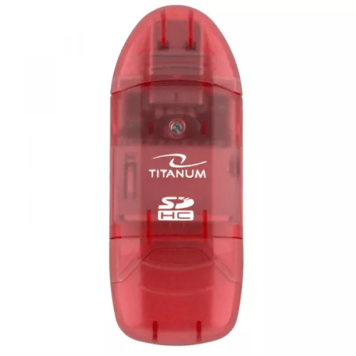 TITNAUM TA101R SDHC USB 2.0 KÁRTYAOLVASÓ PIROS