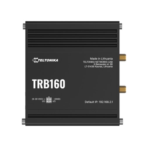 Teltonika TRB160 | LTE IoT gateway | Cat 6, 1x RJ45 1000Mb/s, IP30