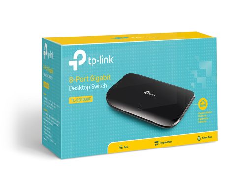 TP-Link Switch TL-SG1008D, 8 port, 10/100/1000 Mbps 