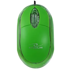 TITANUM RAPTOR 3D USB vezetékes optikai egér (zöld)