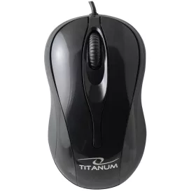 TITANUM HORNET 3D USB vezetékes optikai egér (fekete)