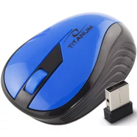 TITANUM WIRELESS 2.4GHZ OPTICAL MOUSE 3D USB RAINBOW BLUE