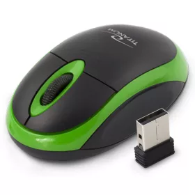   TITANUM VULTURE 3D vezeték nélküli optikai egér (fekete-zöld)