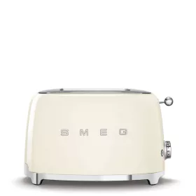   SMEG TSF01CREU 2 szeletes kenyérpirító 6 pirítási fokozattal és 3 automata programmal 50's Style Retro design , Krém