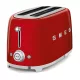 Smeg kenyérpirító 4 szeletes, 50-es évek design (piros) TSF02RDEU