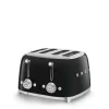 Smeg kenyérpirító 4 szeletes, 50-es évek design (fekete) TSF03BLEU