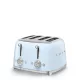 SMEG TSF03PBEU 4 szeletes kenyérpirító (4 réssel) 6 pirítási fokozattal és 3 automata programmal 50's Style Retro design , Pasztellkék