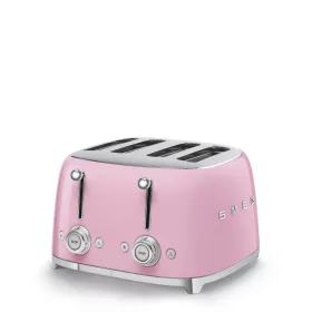   Smeg kenyérpirító 4 szeletes, 50-es évek design (rózsaszín) TSF03PKEU