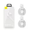 Baseus Simple Wisdom USB-A - Lightning kábel 2db 1.5m fehér (TZCALZJ-02)