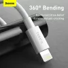 Baseus Simple Wisdom USB-A - Lightning kábel 2db 1.5m fehér (TZCALZJ-02)