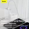 Baseus Simple Wisdom USB-A - USB-C kábel 2db 1.5m fehér