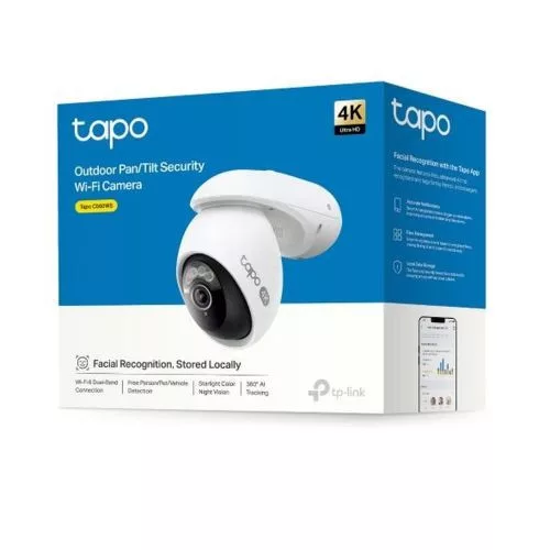 TP-Link Camera Tapo C560WS Wi-Fi Outdoor Pan/Tilt Security 4K 8MP, Night Vision, White EU