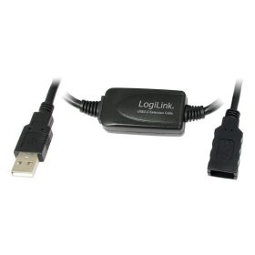 LogiLink UA0143 USB 2.0 hosszabbító kábel fekete 10m