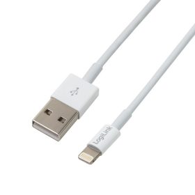   LogiLink Apple Lightning - USB csatlakozó kábel 1 m fehér (UA0199)