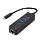 Logilink USB 3.2 USB-C 3-Port Hub Gigabit Ethernet (UA0283)