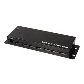  Logilink USB 2.0, 7 portos HUB ipari szintű, fém ház (UA0318)