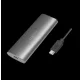 Logilink USB 3.2 Gen 2x1 ház M.2 NVMe (PCIe) és SATA (NGFF) SSD-khez, ezüst (UA0389)