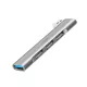 Logilink Ultravékony, 4 portos USB-A hub, 18 W, 1x USB-A/F, 3x USB-A/F, alumínium