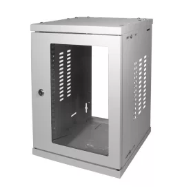   Logilink Hálózati szekrény / fali állvány 10", 8U, összeszerelt, szürke (W09Z33G)