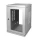 Logilink Hálózati szekrény / fali állvány 10", 8U, összeszerelt, szürke (W09Z33G)