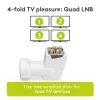 Goobay Quad univerzális LNB műholdvevő fej