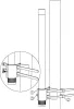 MaxLink körsugárzó WiFi bázis antenna 2,4GHz 15dBi