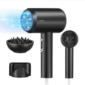   Xiaomi Zhibai Negative ion quick-drying hair dryer 1800W Black - Ionizáló hajszárító fekete színben
