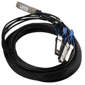   MikroTik XQ+BC0003-XS+ | QSFP28 to 4x SFP28 break-out cable | 1x QSFP28 to 4x SFP28, 3m