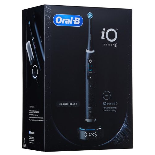 ORAL-B IO SERIES 10 ELEKTROMOS FOGKEFE, UTAZÓTOKKAL, FEKETE