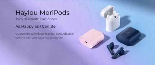 HAYLOU MORIPODS TWS BLUETOOTH EARPHONES FEHÉR